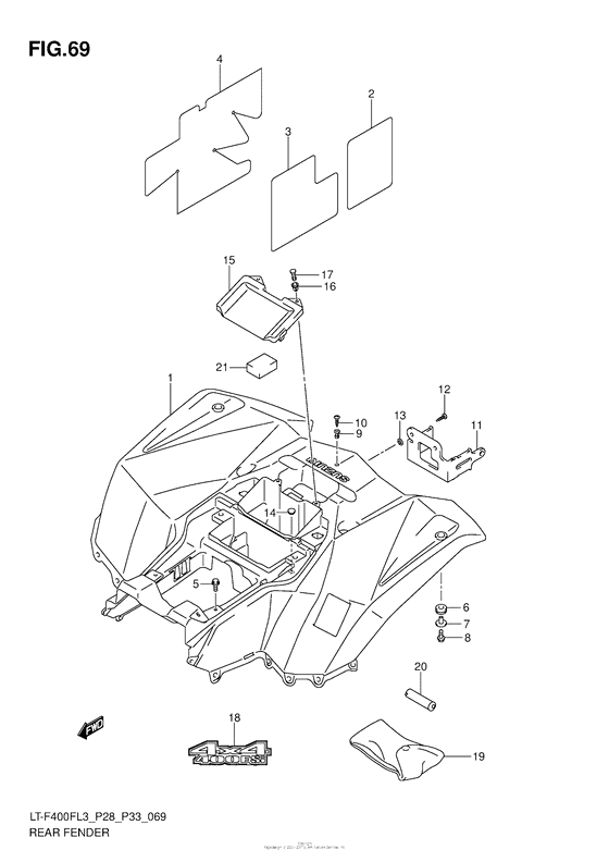 Rear Fender (Lt-F400Fzl3 P33)