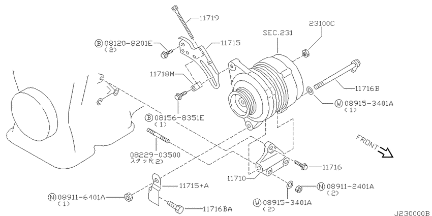 Alternator fitting