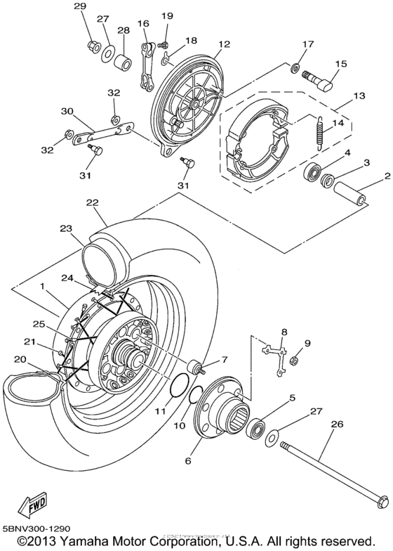 Rear wheel