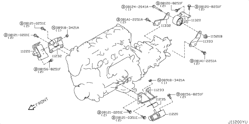Engine & transmission   mounting