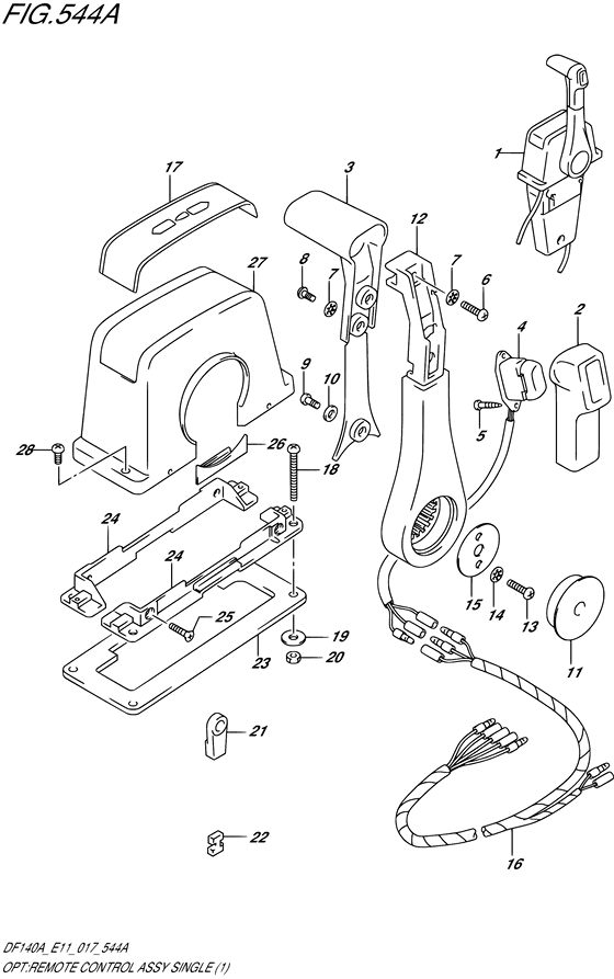 Opt:remote control assy single