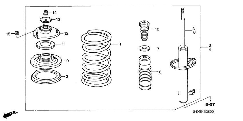 Front shock absorber