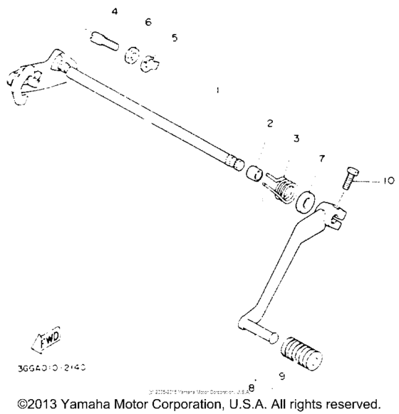 Shift shaft