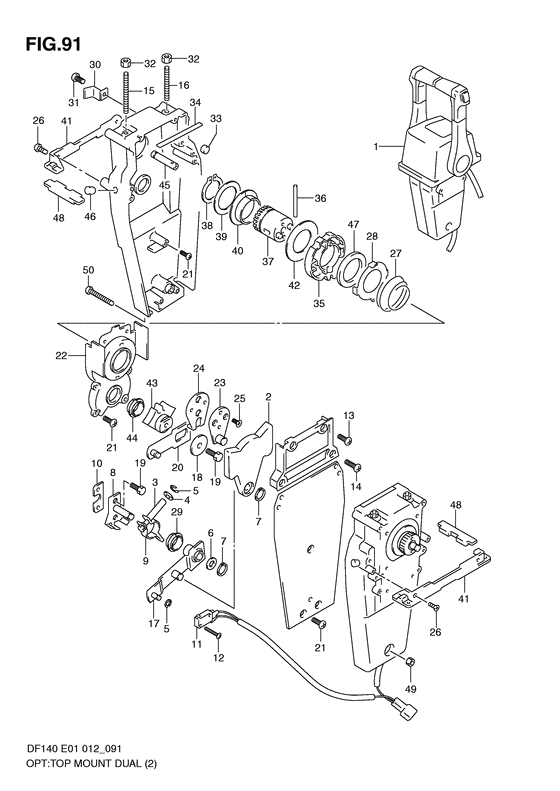 Top mount dual