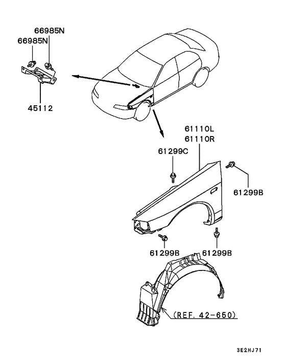 Fender & front end cover