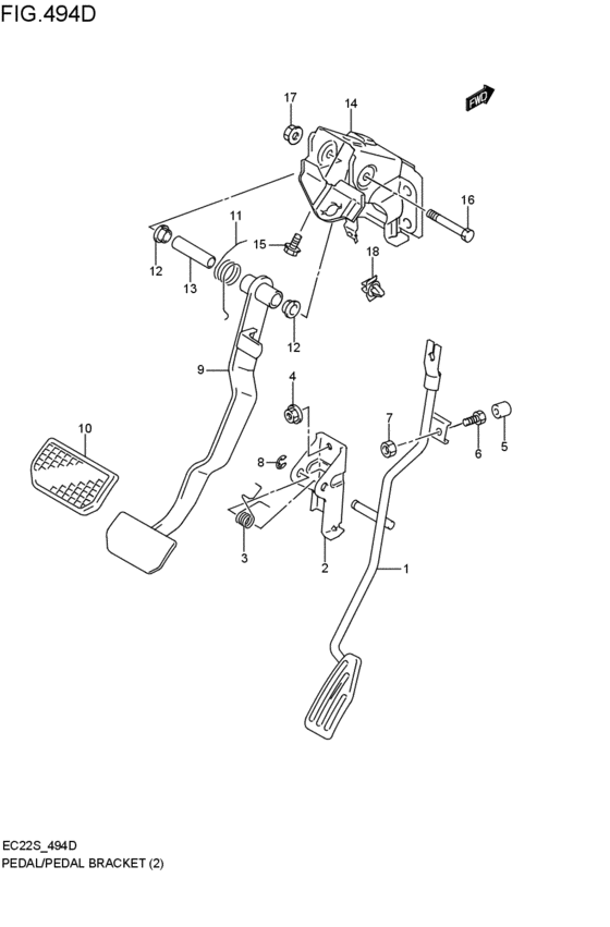 pedal / pedal bracket