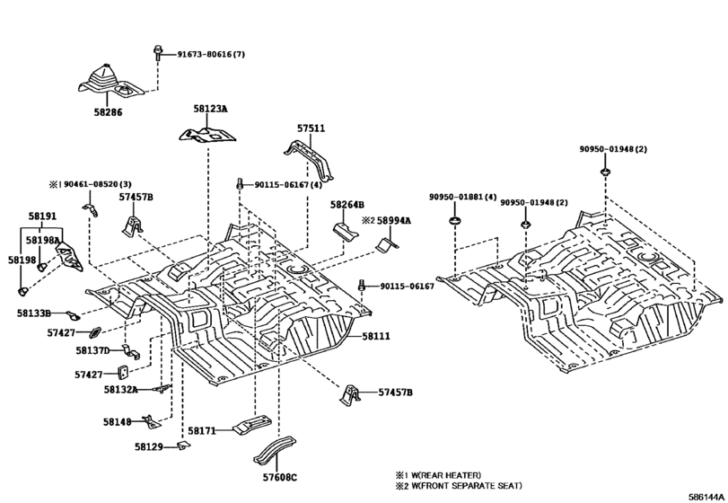 Front Floor Panel & Front Floor Member