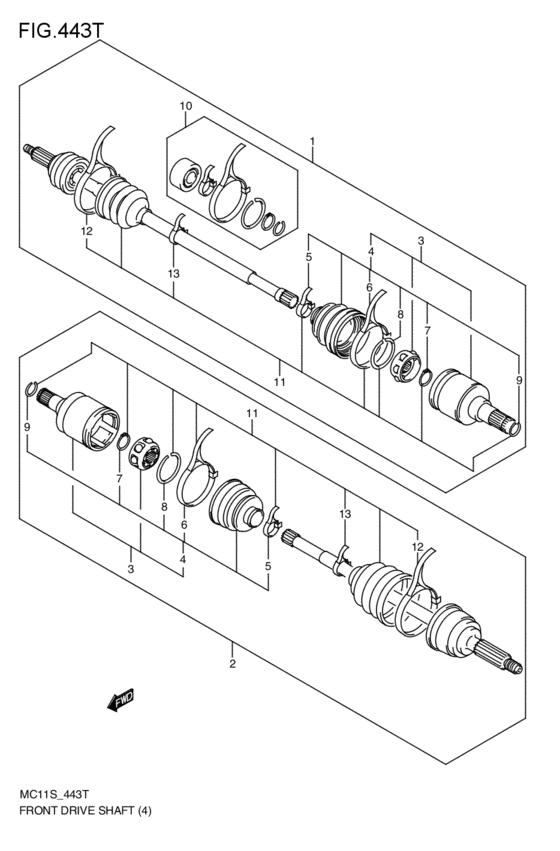 front-drive shaft