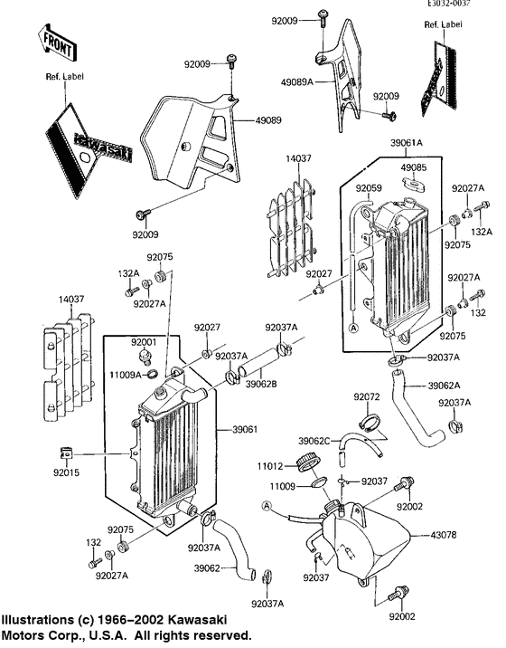 Radiator/coolant tank