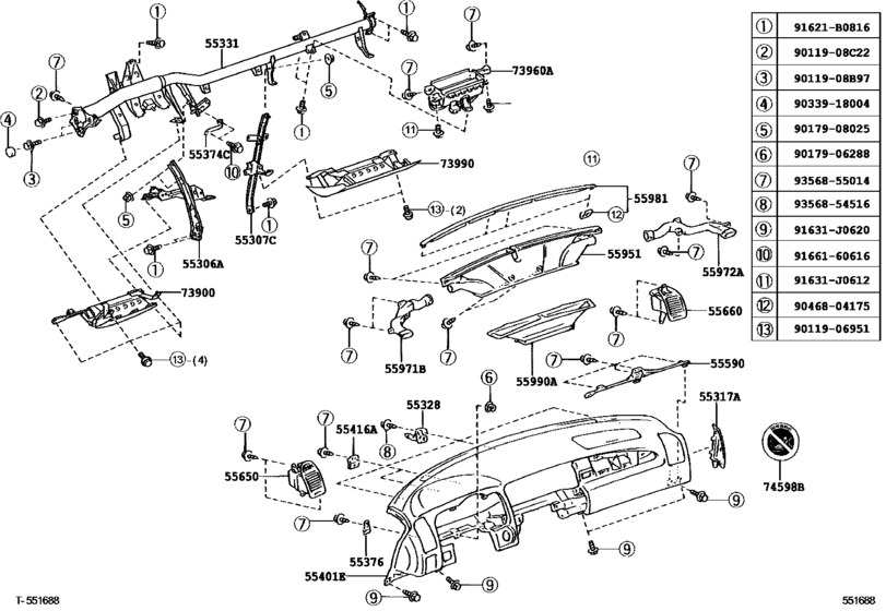 Instrument Panel & Glove Compartment