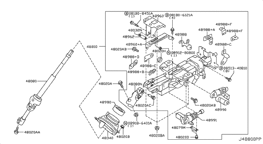 Steering column