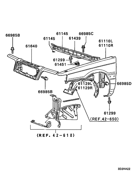 Fender & front end cover