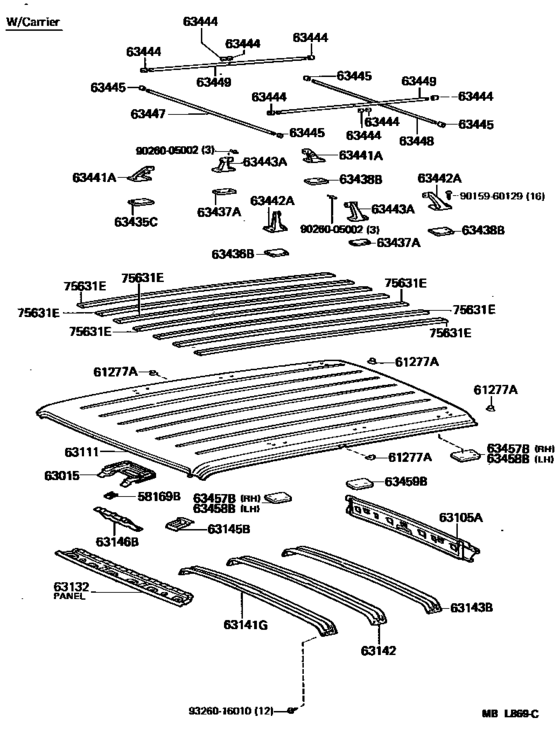 Roof Panel & Back Panel
