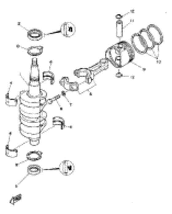 Crank piston