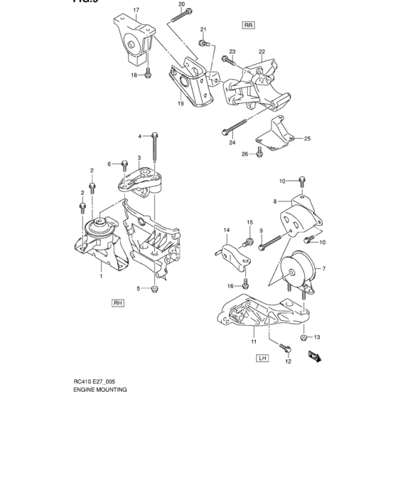 Engine mounting
