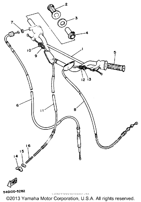 Handlebar cable