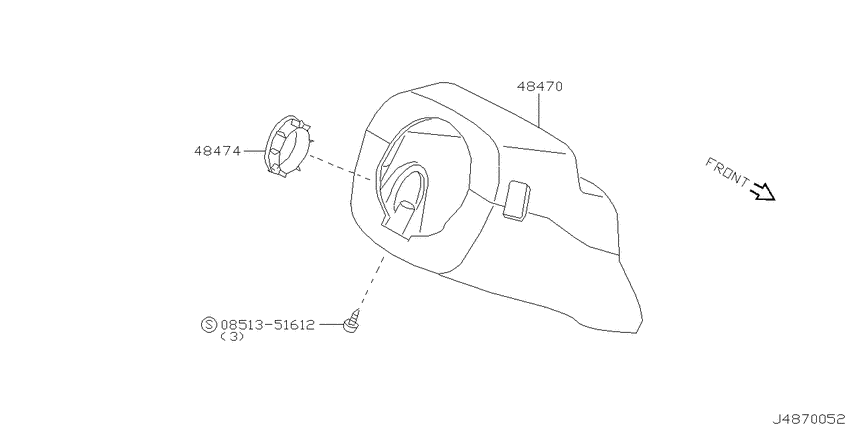 Steering column shell cover