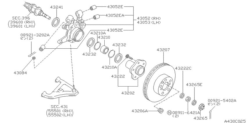 Rear axle