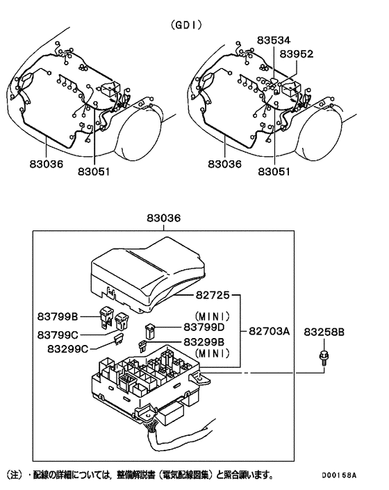 Wiring & attaching parts