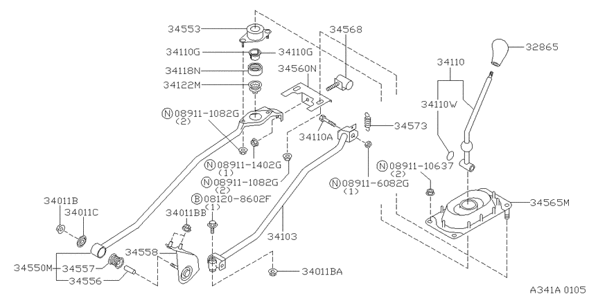 Transmission control & linkage