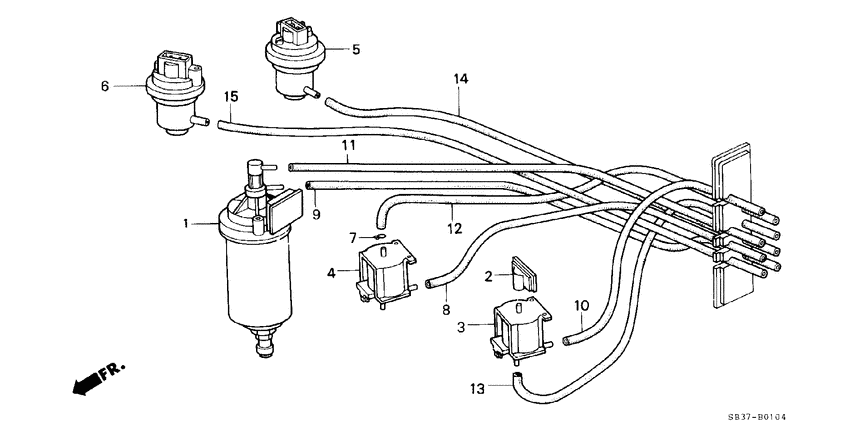 Control box tubing