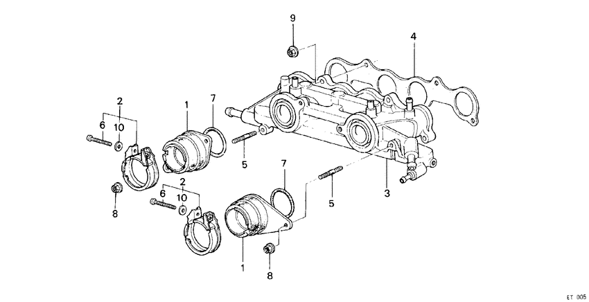 Carburetor insulator/ intake manifold