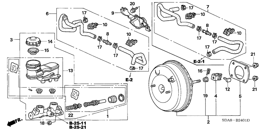 Brake master cylinder/ master power