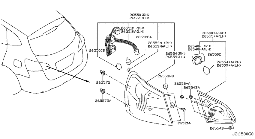 Rear combination lamp