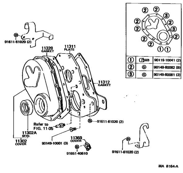 Timing Gear Cover & Rear End Plate