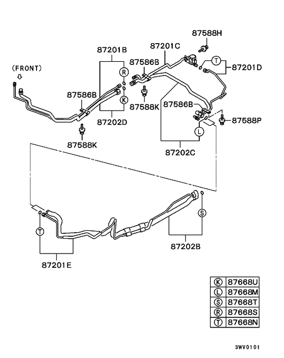 A/c condenser, piping