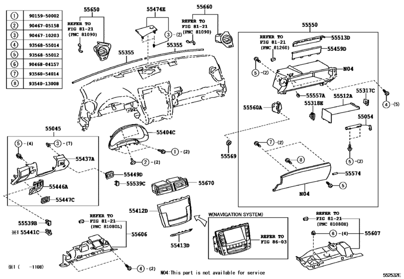 Instrument Panel & Glove Compartment