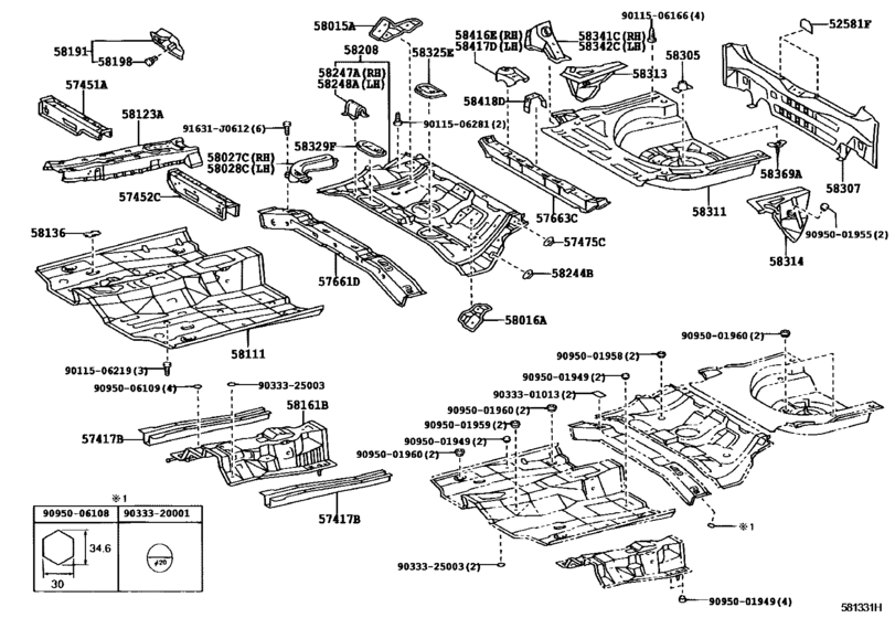 Floor Pan & Lower Back Panel