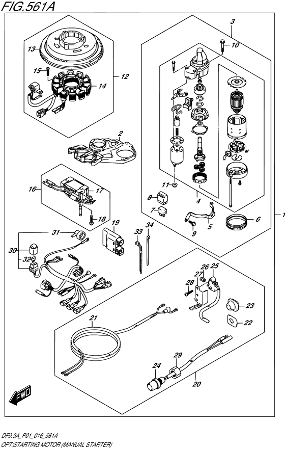 Opt:starting motor