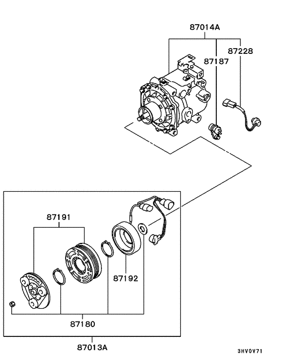A/c condenser, piping