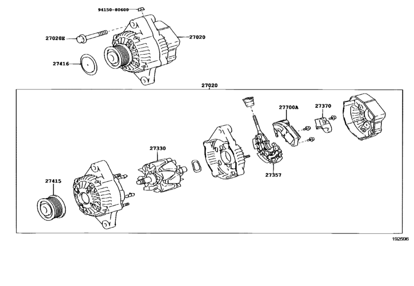 Как снять генератор тойота прадо Alternator для Toyota LAND CRUISER PRADO KDJ120, год: 2006 - 2009. OEM запчасти 