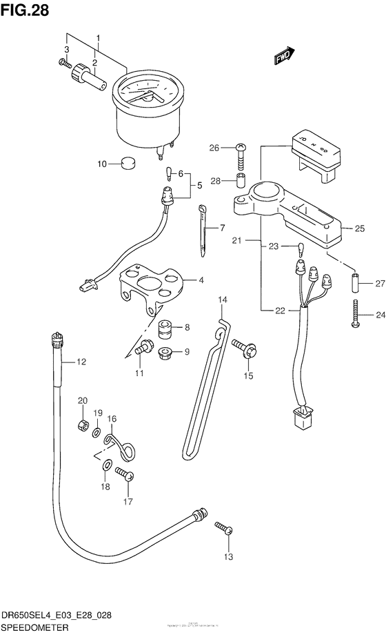 Speedometer (Dr650Sel4 E33)