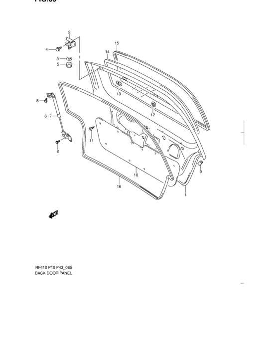 Back door panel
