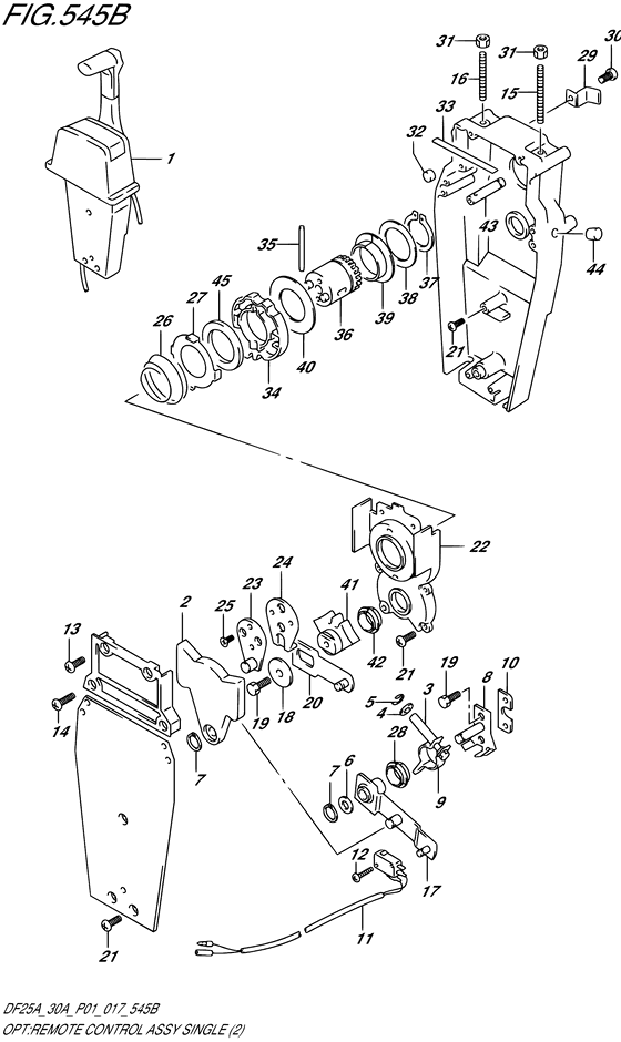 Opt:remote control assy single