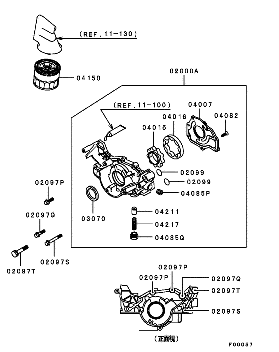 Oil pump & oil filter