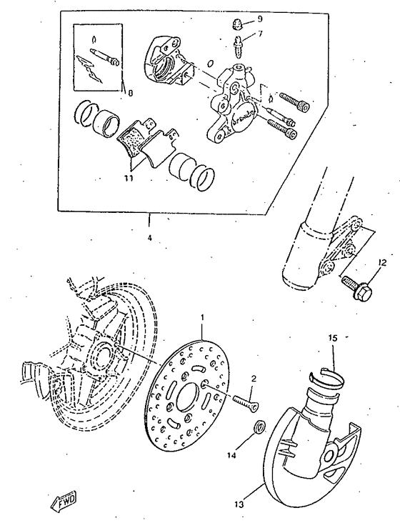 Front brake. caliper