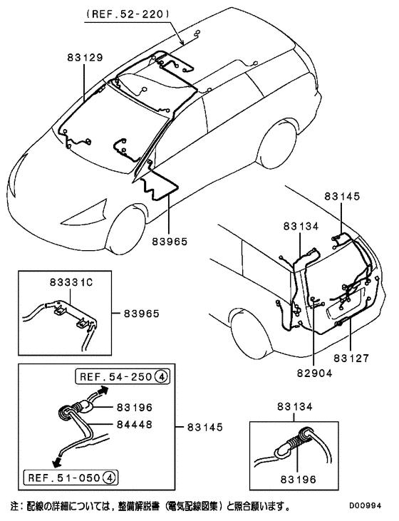 Wiring & attaching parts