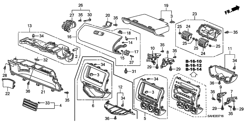 Instrument panel garnish