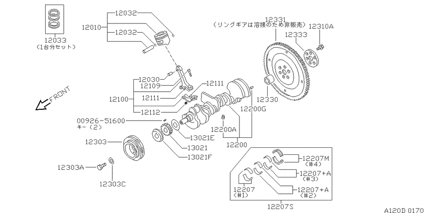 Piston,crankshaft & flywheel