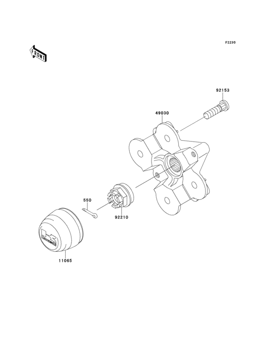 Front hub