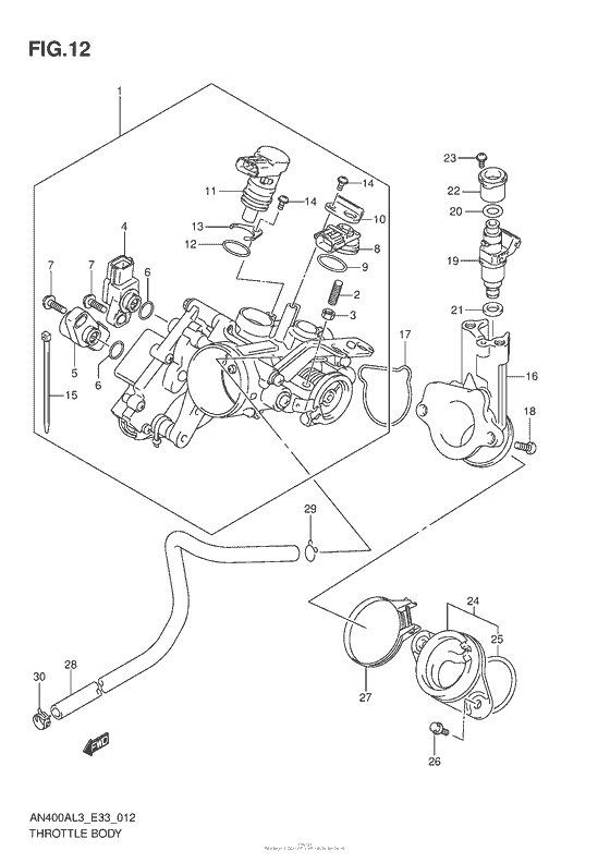 Throttle Body (An400Al3 E33)