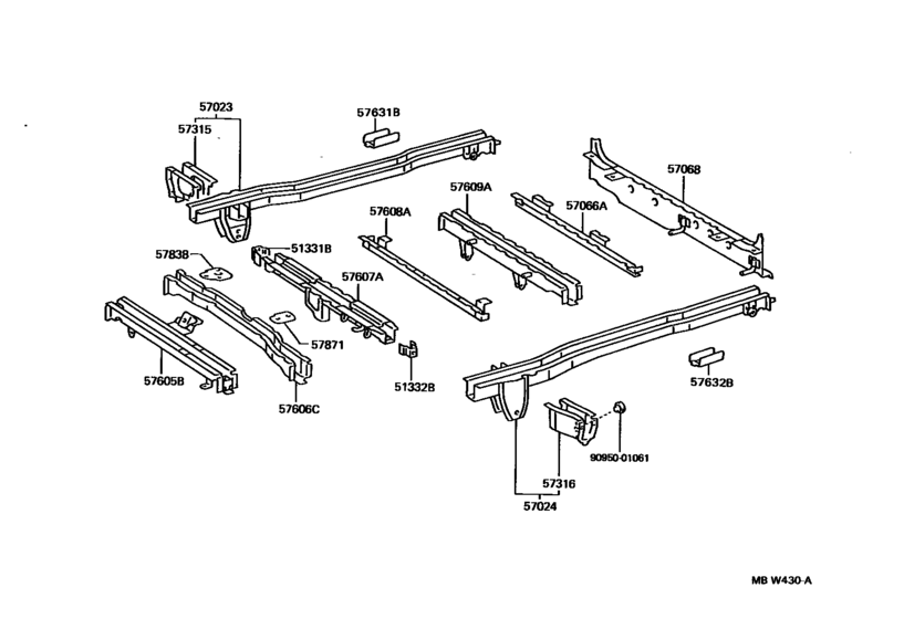 Rear Floor Panel & Rear Floor Member
