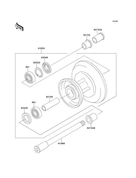 Front hub