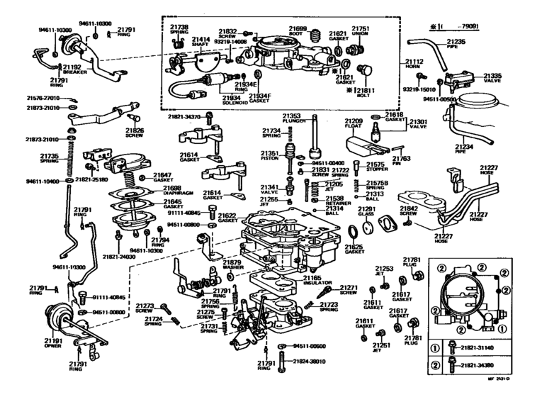 Carburetor for 1976 1980 Toyota LAND CRUISER FJ40 U.S.A. sales
