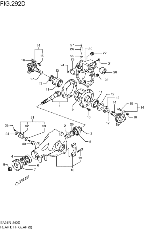 リヤデファレンシャルギヤ