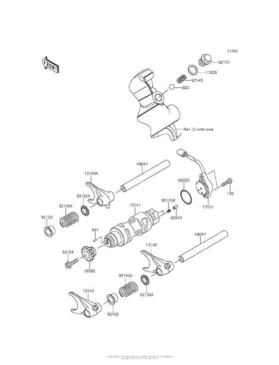 Gear Change Drum/shift Fork(S)